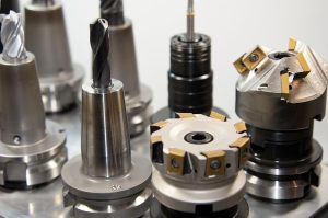 Various cutting tools for use during CNC machining.
